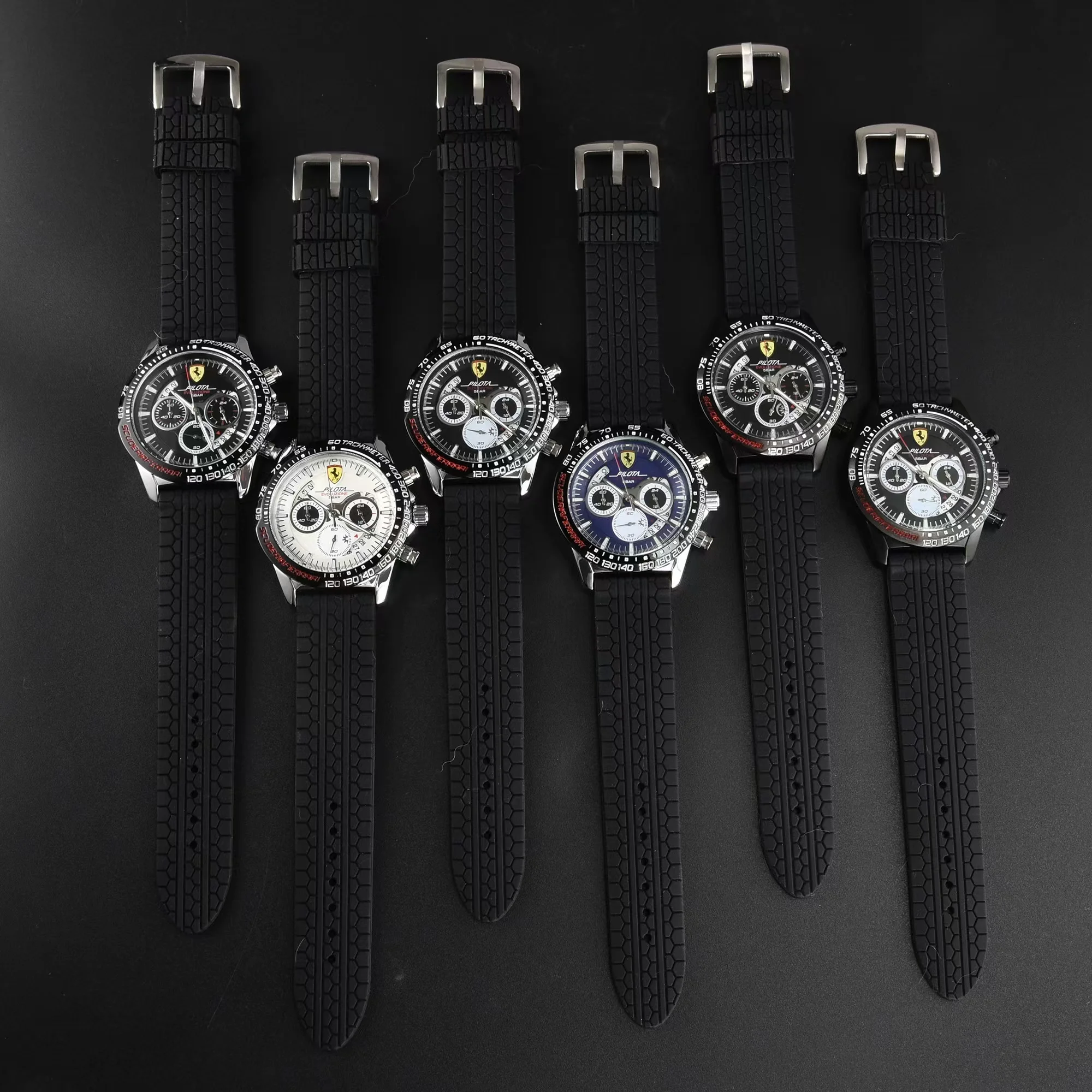 ساعات رياضية رجالية عصرية ساعة كوارتز فاخرة ساعات عمل رجالي لفيراري 488 روما SF90 812 360 F4 575M LaFerrari Amalfi #2