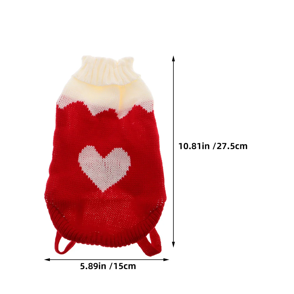 2 قطعة البلوزات الحيوانات الأليفة الدافئة الياقة المدورة محبوك الملابس للكلاب الصغيرة المتوسطة الكبيرة القطط الملابس الشتوية الكلب الملابس الكلب الملابس الدافئة