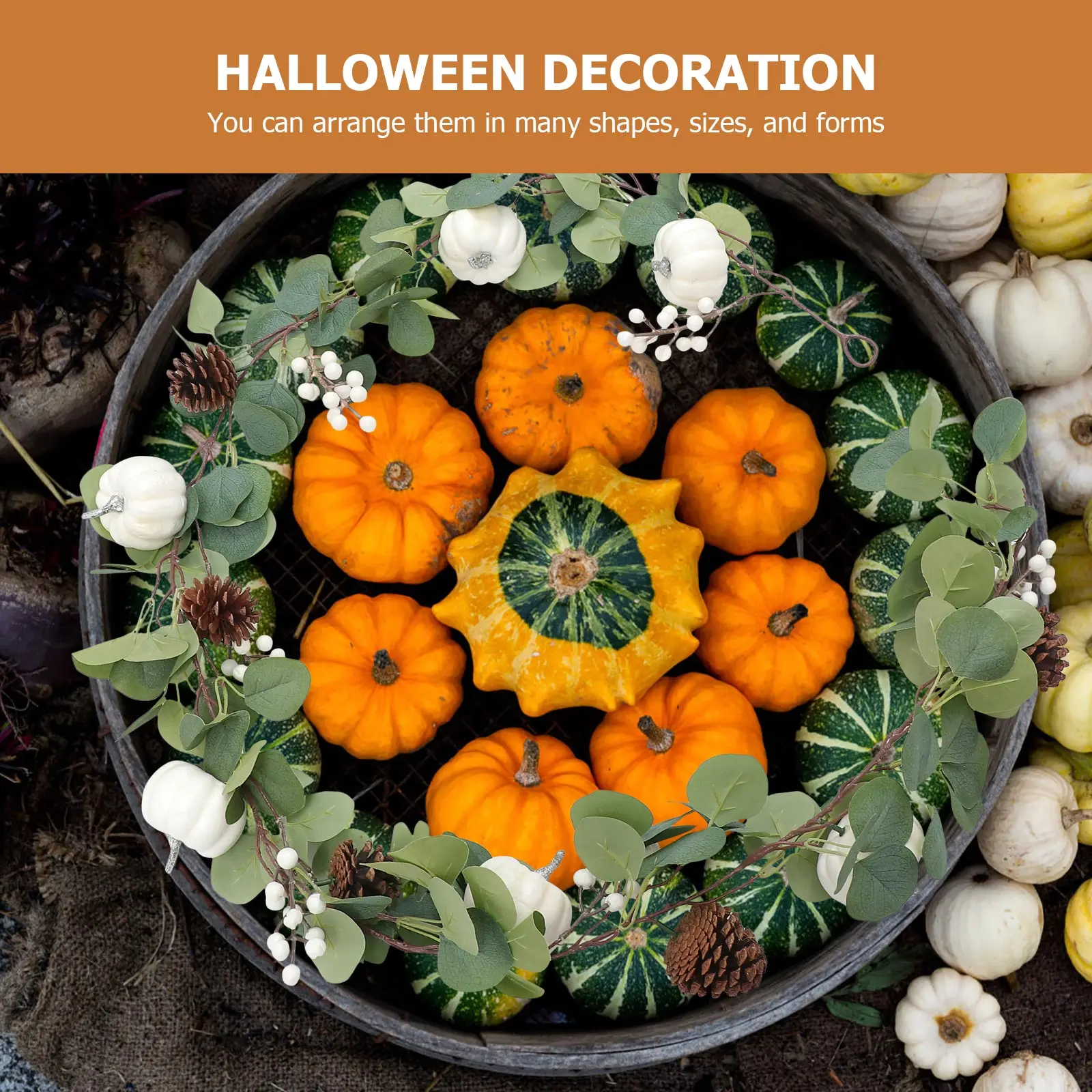 

1set Realistic Artificial Vine Decorations Lifelike Fake Plant Adornment Eco- Leaves Party Supplies