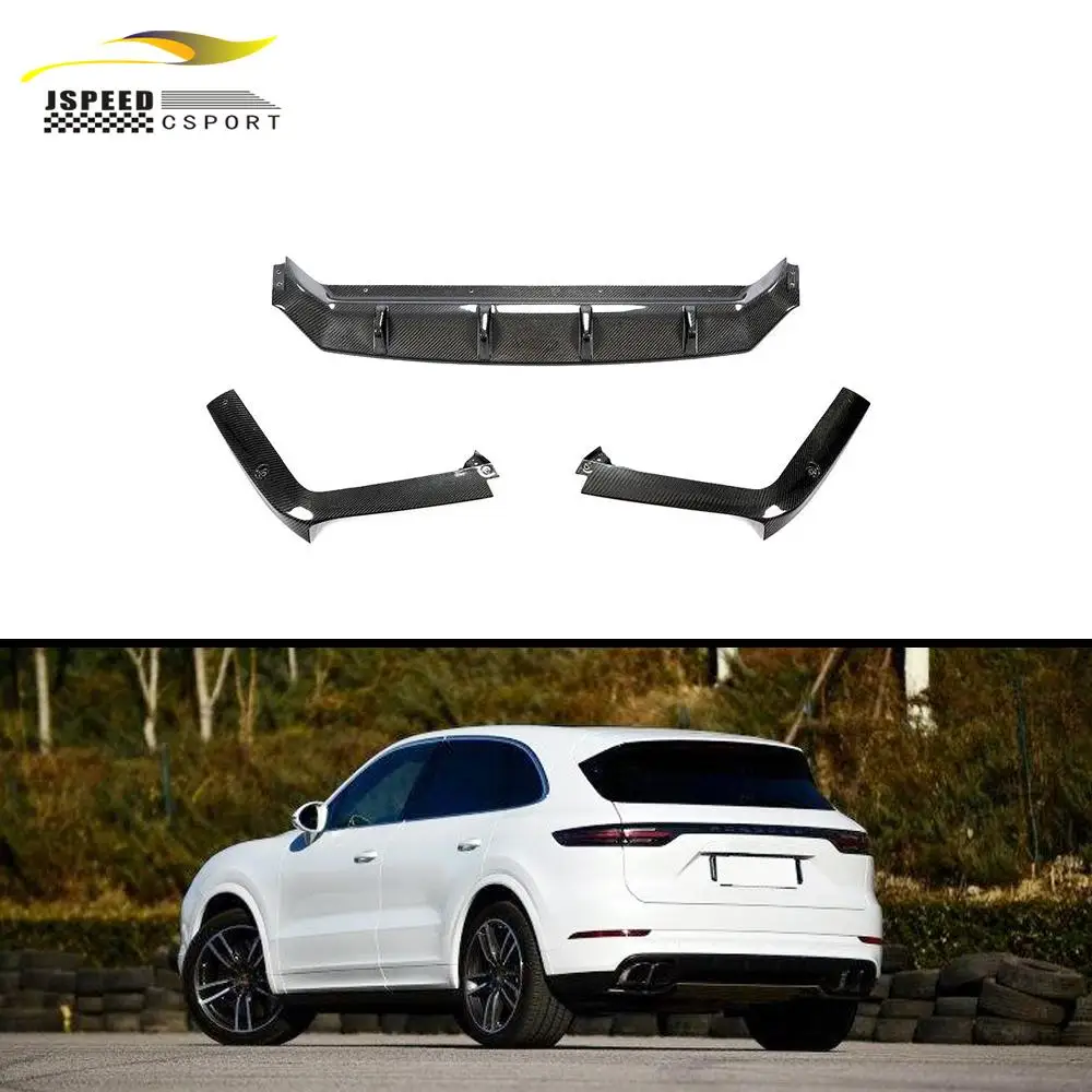 Carbon Fiber Rear Diffuser For Porsche Cayenne Sport Utility 4-Door (not Fit For Coupe) 2018-2019