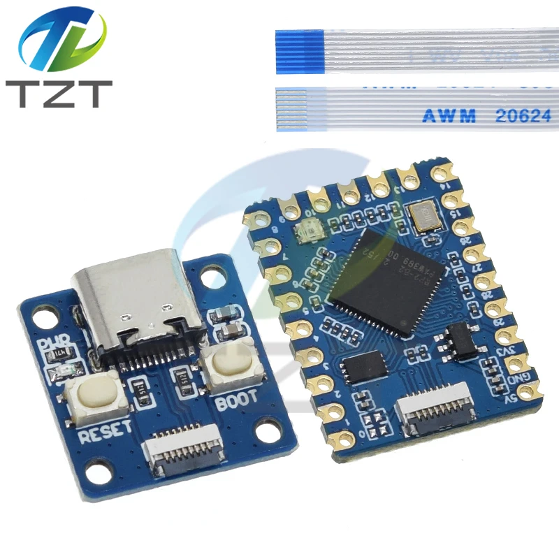 Imagem -03 - Desenvolvimento Módulo Board Usb tipo c Interface 264kb Flash Sram 2mb para Arduino Rp2040 Zero Raspberry pi Pico Rp2040 Tzt-rp2040-tiny