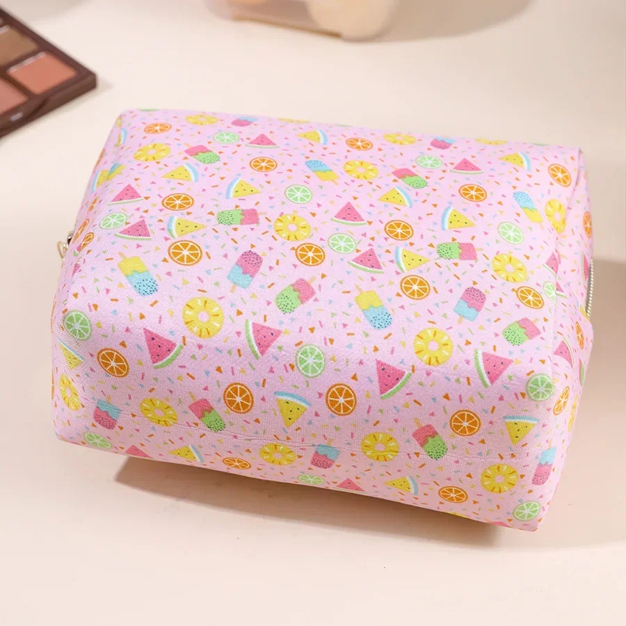 Borsa per cosmetici con stampa di frutta di moda borsa per il trucco da donna borsa per cosmetici da viaggio portatile borsa per il trucco femminile