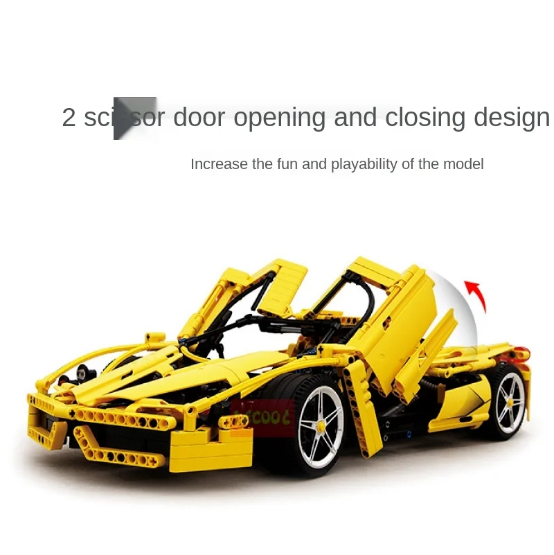 1367pcs Technical Enzo Ferrari 1:10 Model Building Blocks Sets Educational DIY Bricks Toys Fit 8653