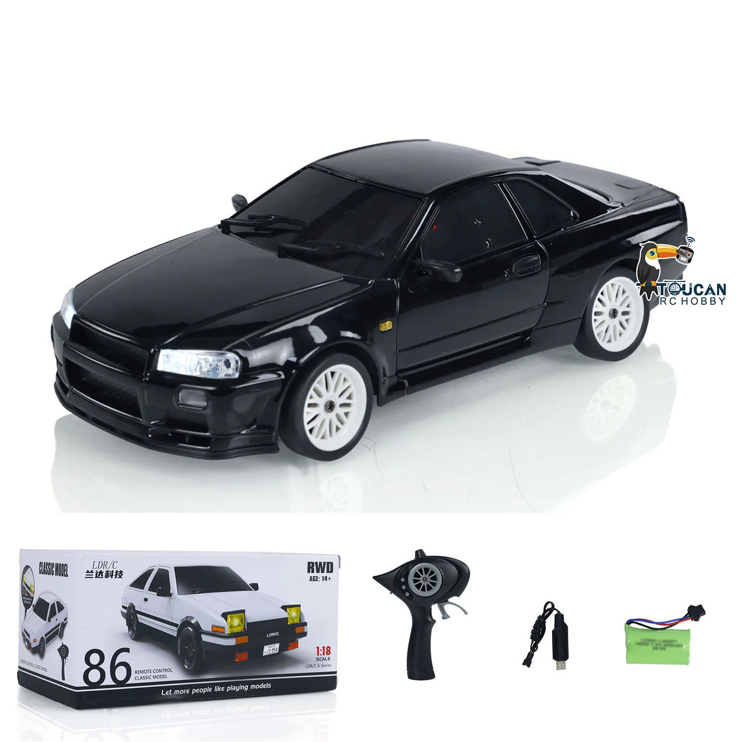 RC Mini Toys LDRC A99 1/18 RC Car Drifting Car RTR RWD Remote Control Racing Vehicles Model with Light System Boys Gifts