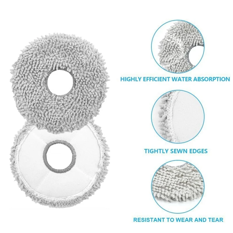 Mop Cloth Pads For Dreame L10 Ultra / L10s Pro / L10s Ultra / L10 Prime / L20 Ultra/X10 Vacuum Cleaner Parts