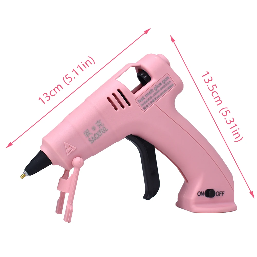 Cordless Hot Melt Glue Gun Child Hand Crafts Home DIY Repair Use 7mm Glue Stick Wireless Glue Gun 3.6V 2000mAh 60 min use time