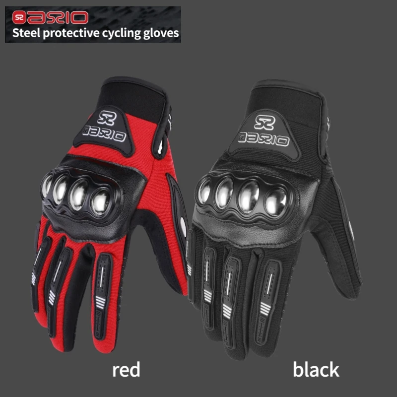 

Summer Motorcycle Gloves Breathable Racing Stainless Steel Protective Motorcyclists Riding Gloves Touch Screen Moto Biker Gloves