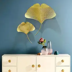 1pc Minimalist Creative Stereo Ginkgo Leaf Hangings Home Decor Wall Decor For Living Room, Porch, Bedroom, Sofa Background Wall