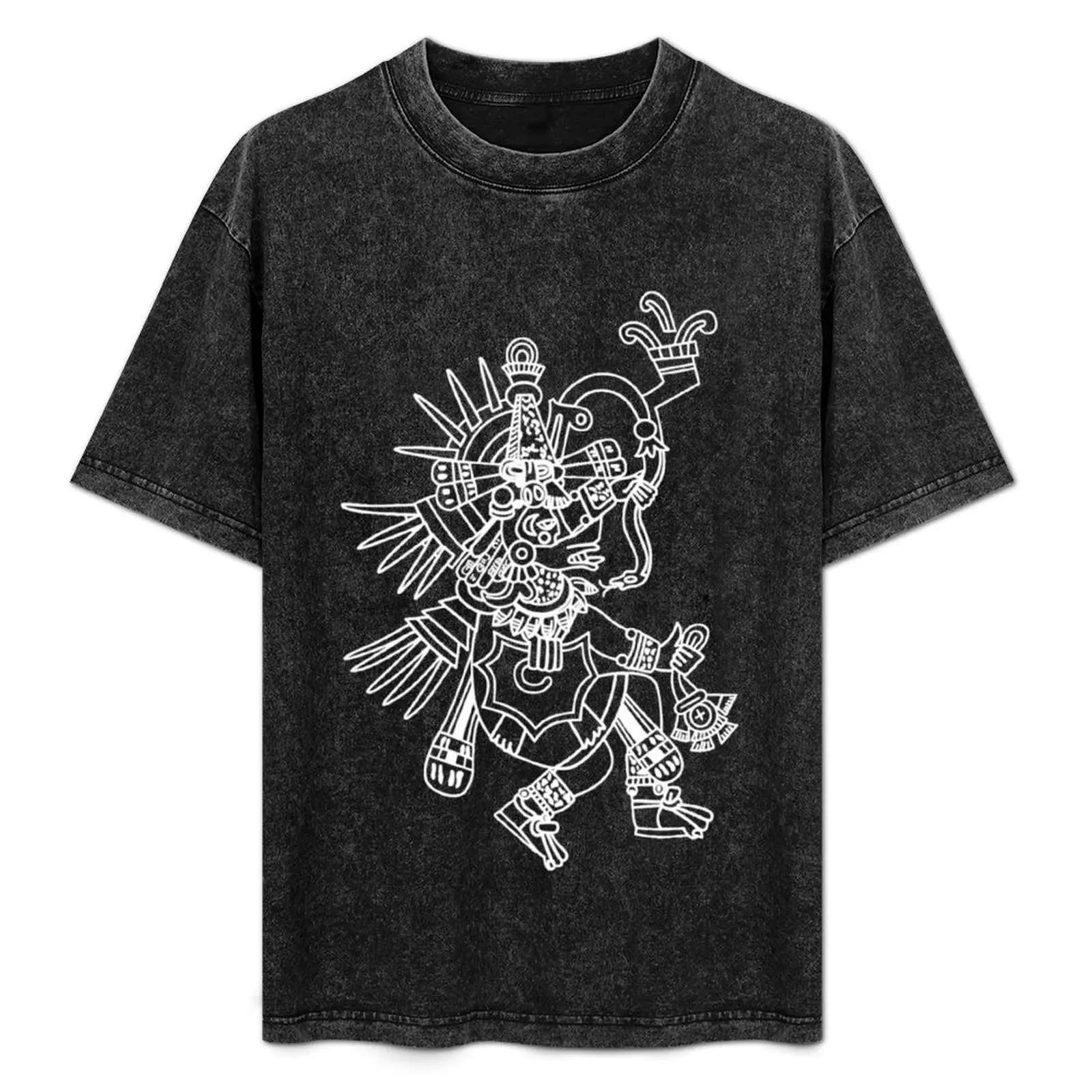 

Aztec Quetzalcoatl Drawing T-Shirt korean fashion vintage graphic tee gifts for boyfriend mens workout shirts