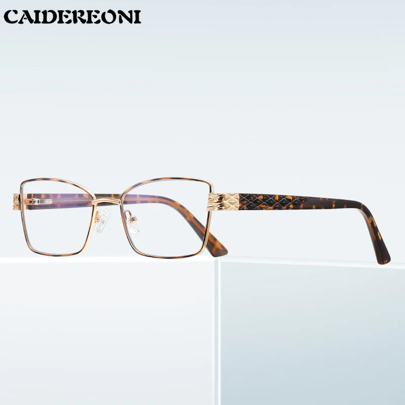 CAIDERONI Popular Minimalist Small Frame Reading Glasses for Women Blue Light Glasses Photochromic Prescription Custom PFD3171