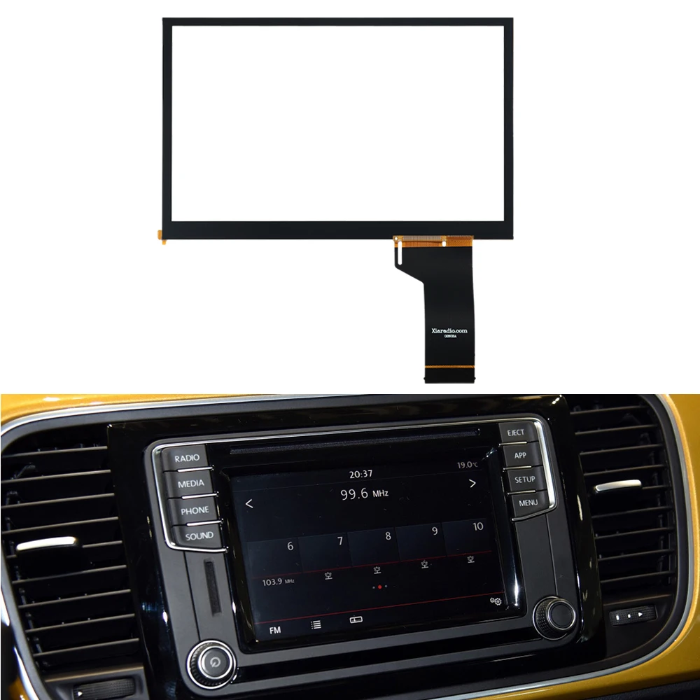 6.5 inch 40Pins Glass Touch Screen Digitizer for TDO-WVGA0633F00045 For VW MIB STD2 680 682 684 200 Series Car Radio