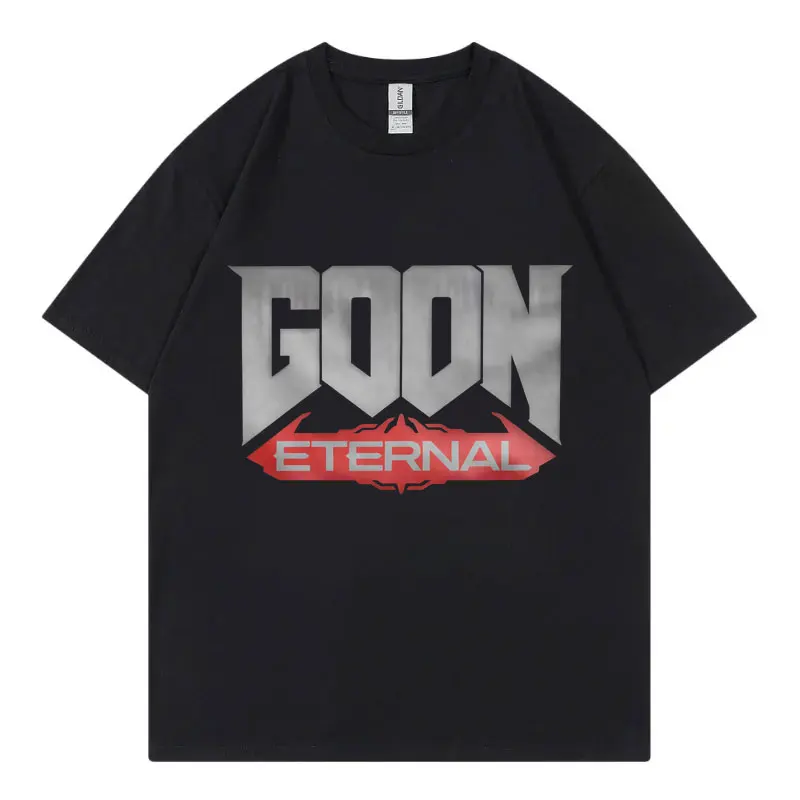 Goon Eternal Funny Meme T Shirt Men's Women's Fashion Vintage Short Sleeve T-shirt Summer Casual Loose T-shirts Y2k Streetwear