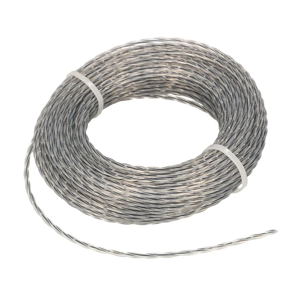 

2 Sets Core-reinforced Grass Trimmer Line 2.0 - 3.0 Mm X 15m (30m) Line Spool For Garden Grass Mower Cutter Trimming Lines