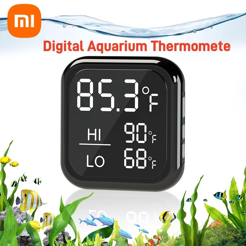 

Цифровой аквариумный термометр, беспроводной светодиодный высокоточный термометр для аквариумов, костюм для черепах, аквариумов, рептилий, термометр