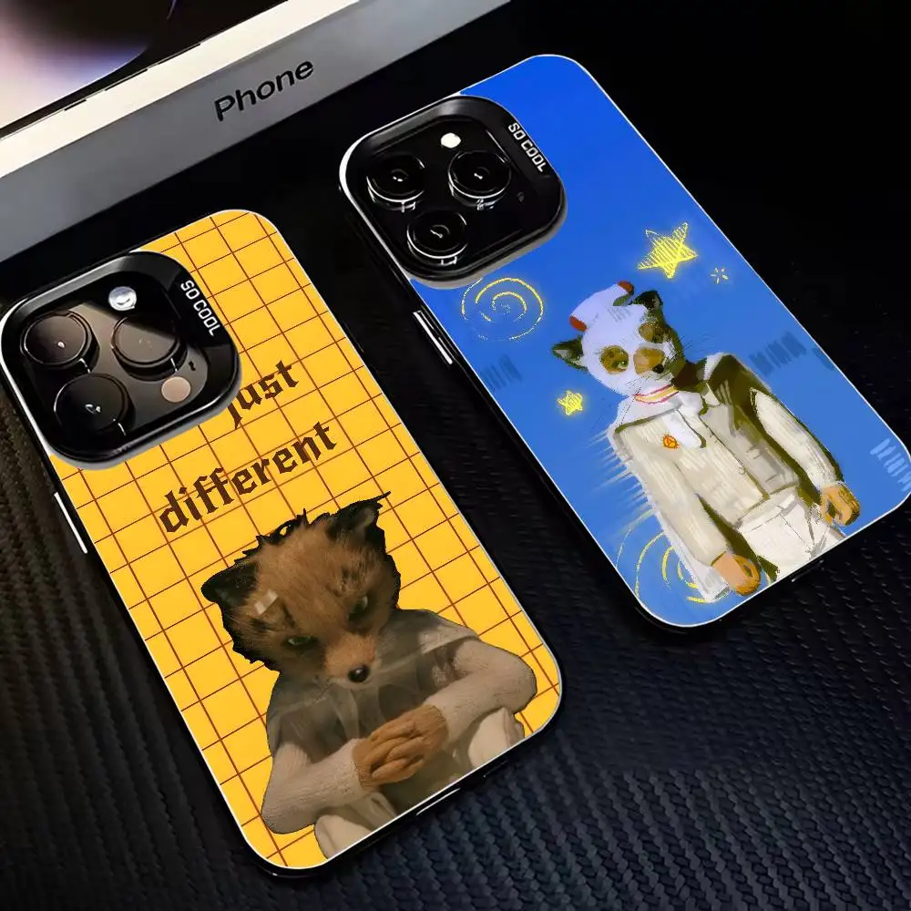 

F-Fantastic Mr F-Fox Phone Case For iPhone 16,15,14,13,12,11,Mini,Pro,MAX Black Matte Shockproof Cover
