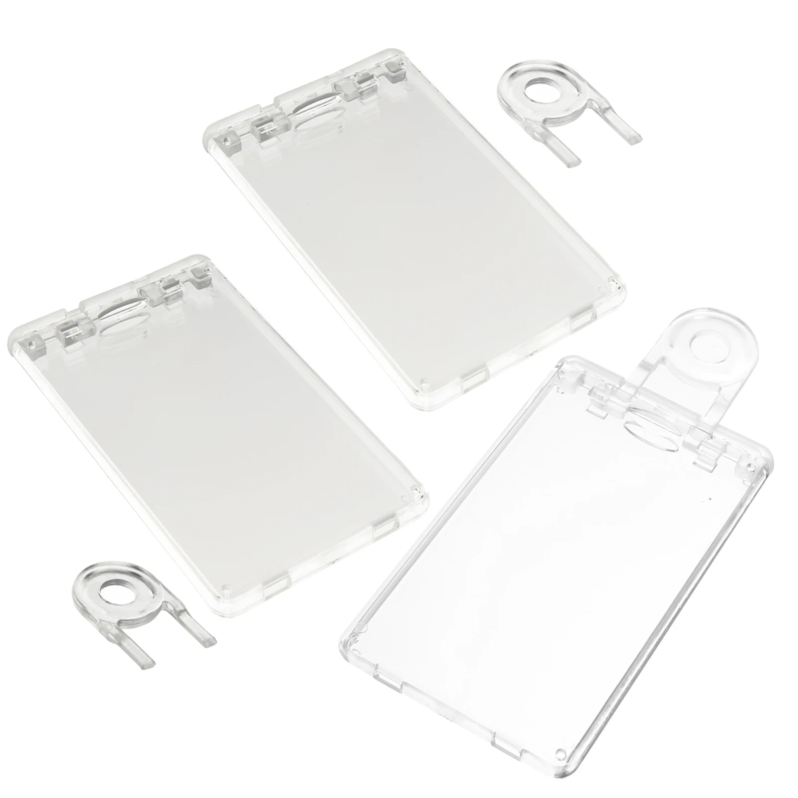 

3pcs Transparent Card Holder Id Protector 60x135MM Hard Plastic Badge Cover Clear Design Anti scratch Easy Use Suitable For