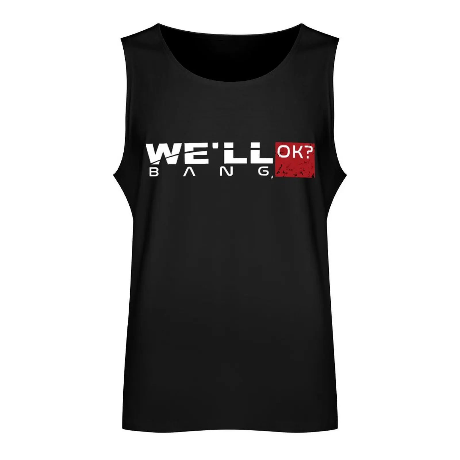 We'll bang ok mass effect meme t shirts Tank Top Men's summer clothes 2025 sleeveless vest men