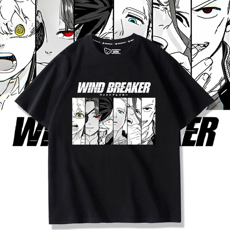 WIND BREAKER Anime Cosplay T-shirt Short Sleeve Unisex Men Woman TEE