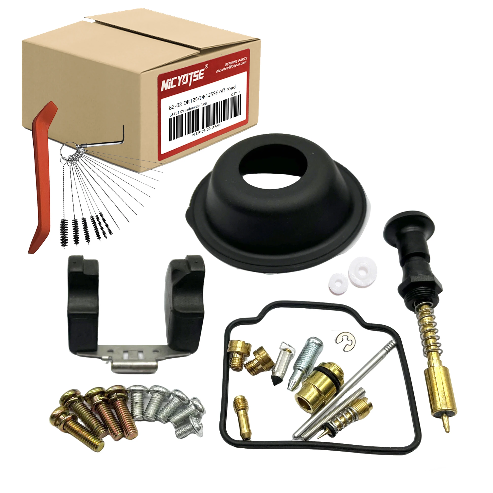 

Fit for Suzuki 1982-2002 DR125/DR125SE Off-road Motorcycle MIKUNI BST31 CV Carburetor Parts