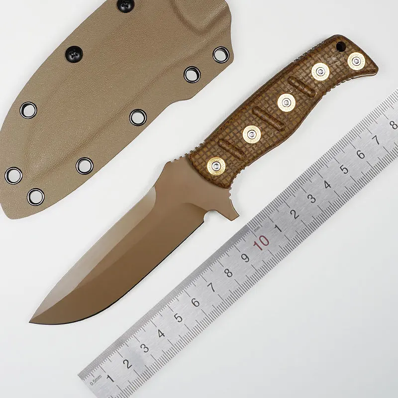 BM375 고정날 고품질 사냥 생존 도구, 두꺼운 일체형 킬 캠핑 전술 K 칼집