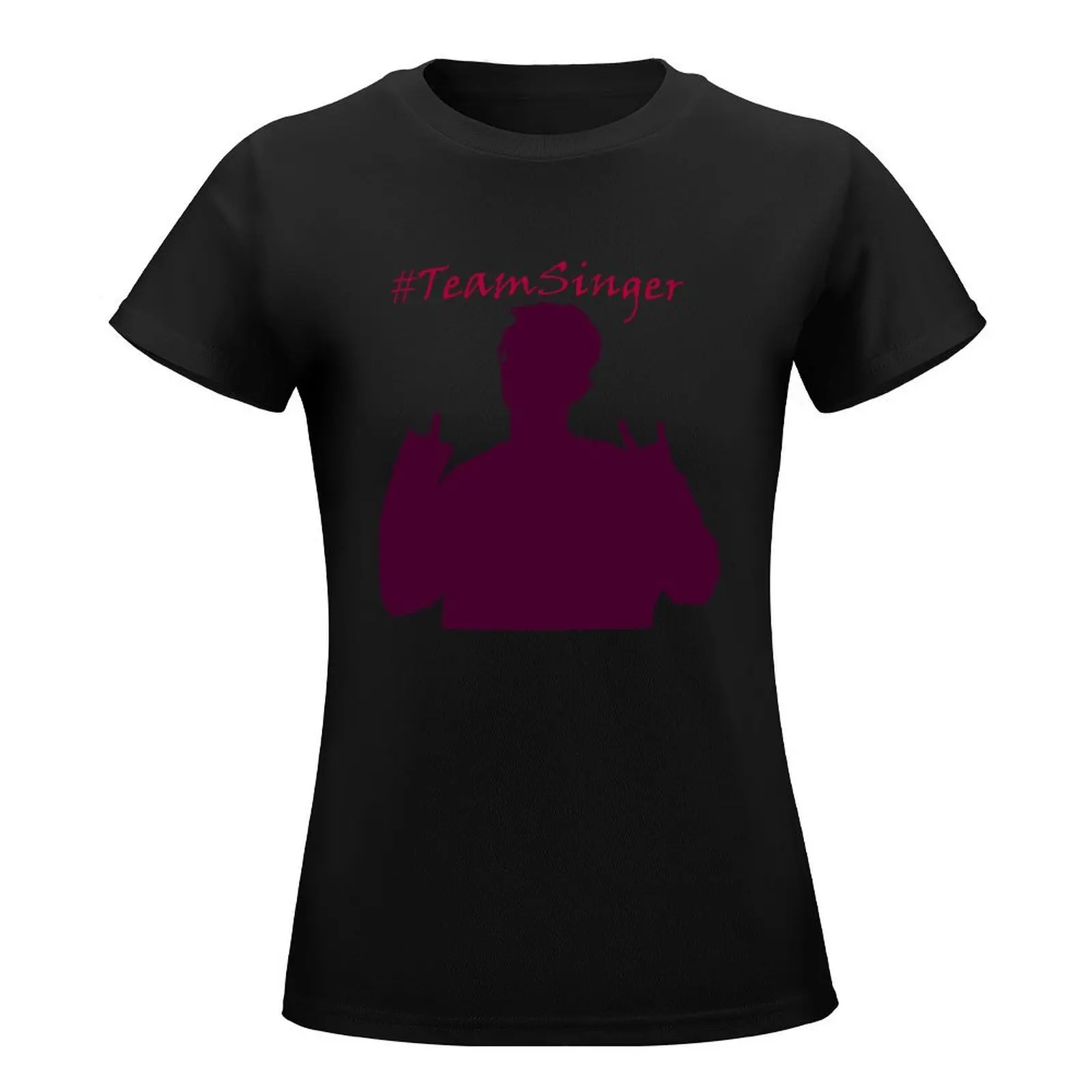 Mike Singer-T-shirt graphique TeamSinger pour femme, t-shirts pour femme, vêtements hiphelicopter, chemise scopique, # TeamSinger