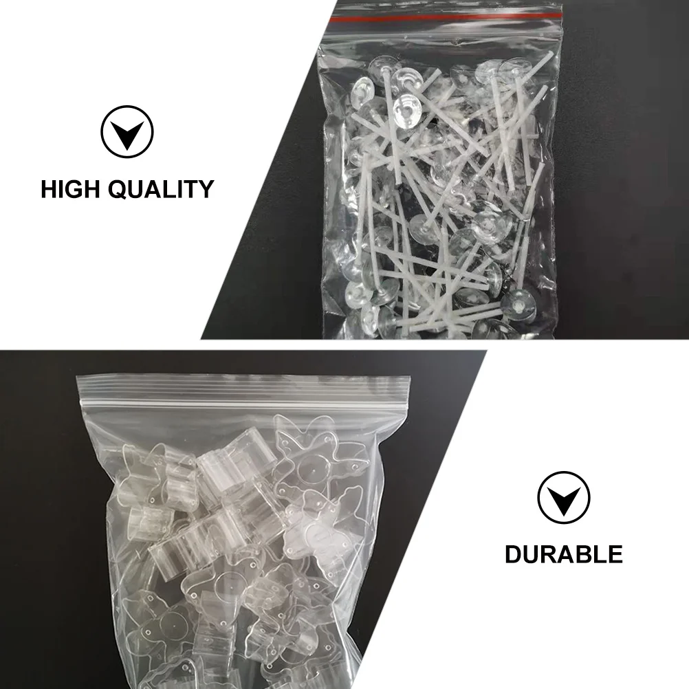 

1 Set Of Wax Wick Kits Transparent Diy Molds Plastic Making Container For Craft Supplies Aromatherapy Handmade
