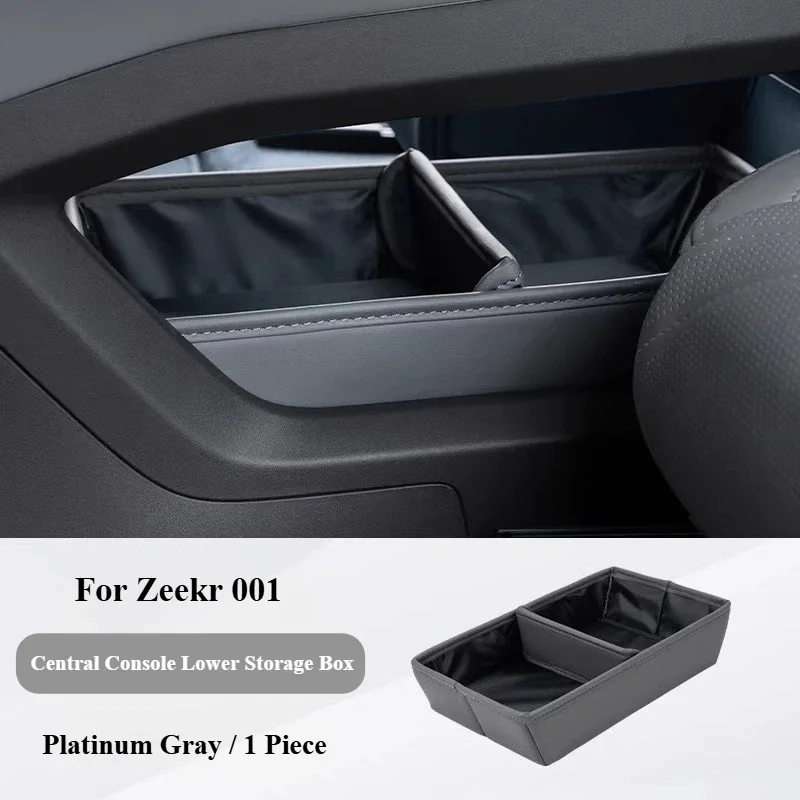 For Zeekr 001 2021-2025 Under Central Control Storage Box Car Interior Organizer Tray