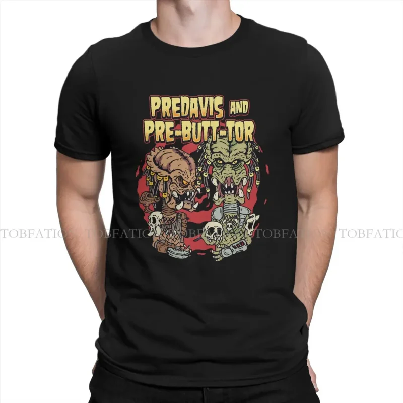 Predavis e Butt Head Hipster Camiseta para Homem, Comédia e Animação, Harajuku Tecido Streetwear, Gola Redonda, Streetwear