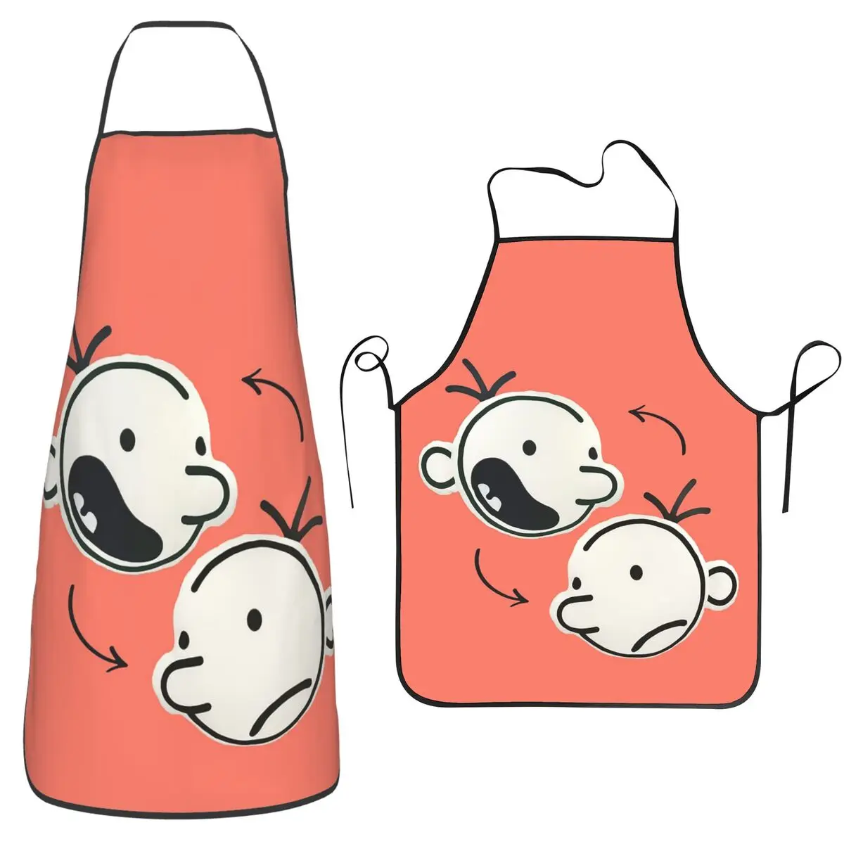 

Diary Of A Wimpy Kid Group Aprons Chef Cooking Cuisine Tablier Sleeveless Bib Kitchen Cleaning Pinafore for Women Men Gardening