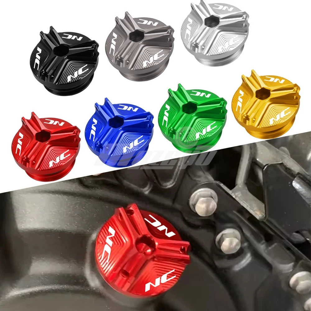 

For Honda NC700 NC700X NC700S NC750 NC750X NC750S NC 750 S X 750X DCT 2012-2025 M19*2.5 Engine Oil Filter Cup Plug Cover Screws