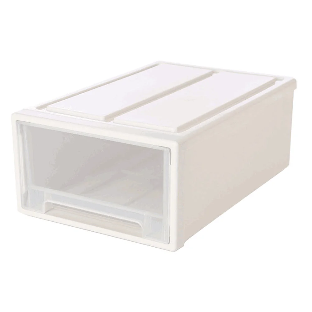 

Pull Out Stackable Bins Shoe Storage Cabinet Clothes Container Clothing Plastic Home Case