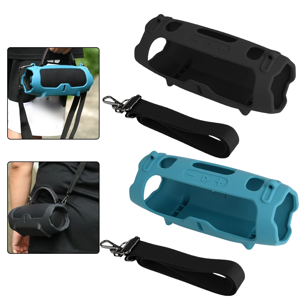 Silicone Cover For JBL Charge 6 With Adjustable Shoulder Strap Audio & Video Replacement Parts Shell&Body Parts
