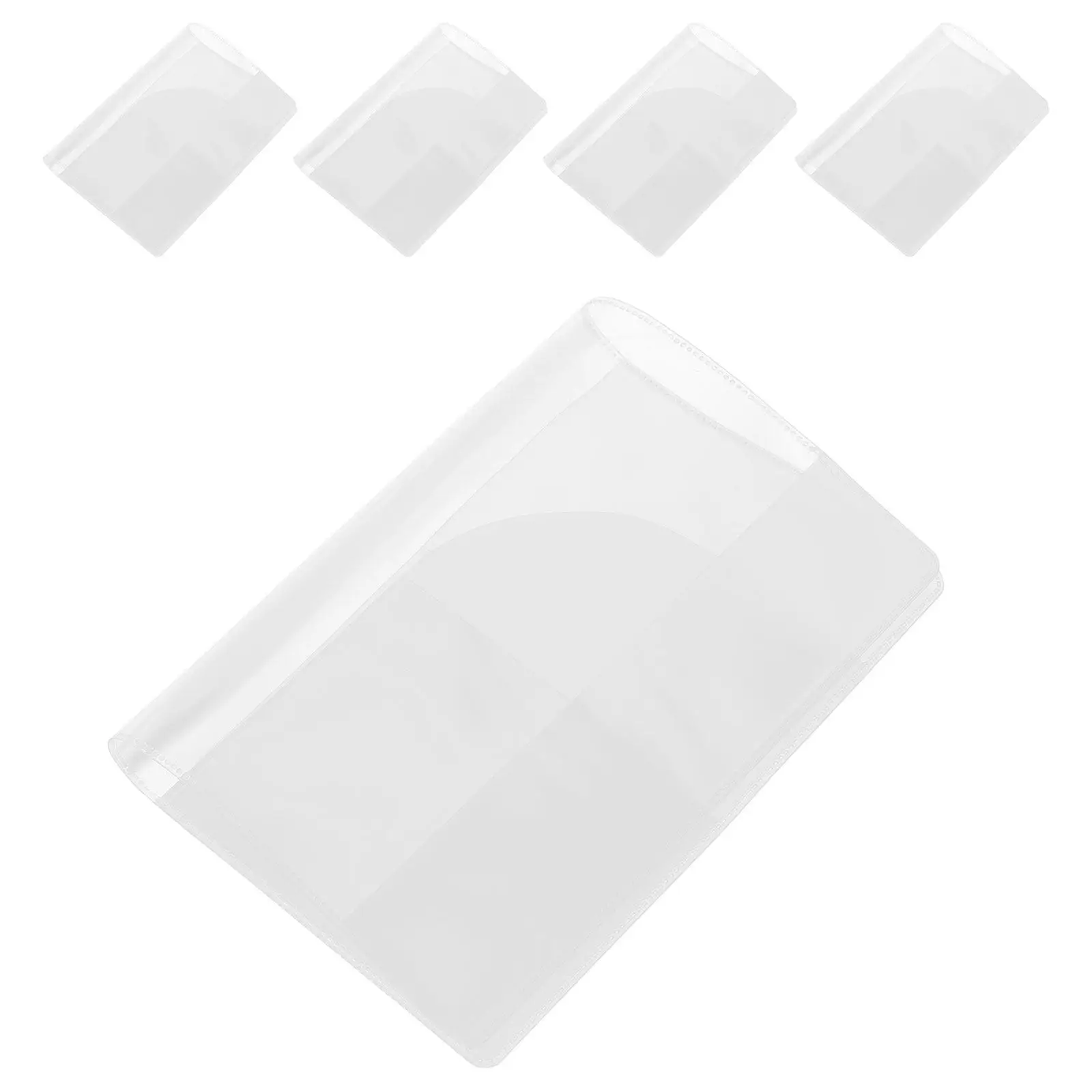 

5Pcs Passport Protector Clear Transparent Waterproof Passport Holder Travel Document Organizer Card Sleeve Cover for Safe Travel