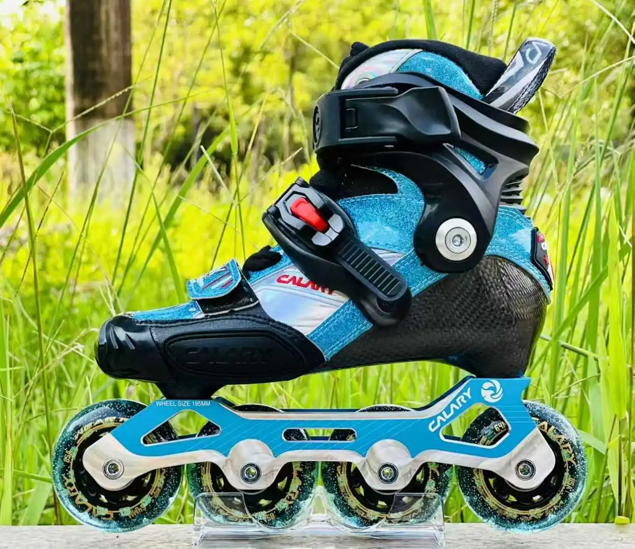Sepatu Roda Inline Sepatu Roda Anak yang Dapat Disesuaikan Sepatu Roda Serat Karbon Sepatu Roda Anak Sepatu Seluncur Slalom Patines Ukuran EUR 28-37