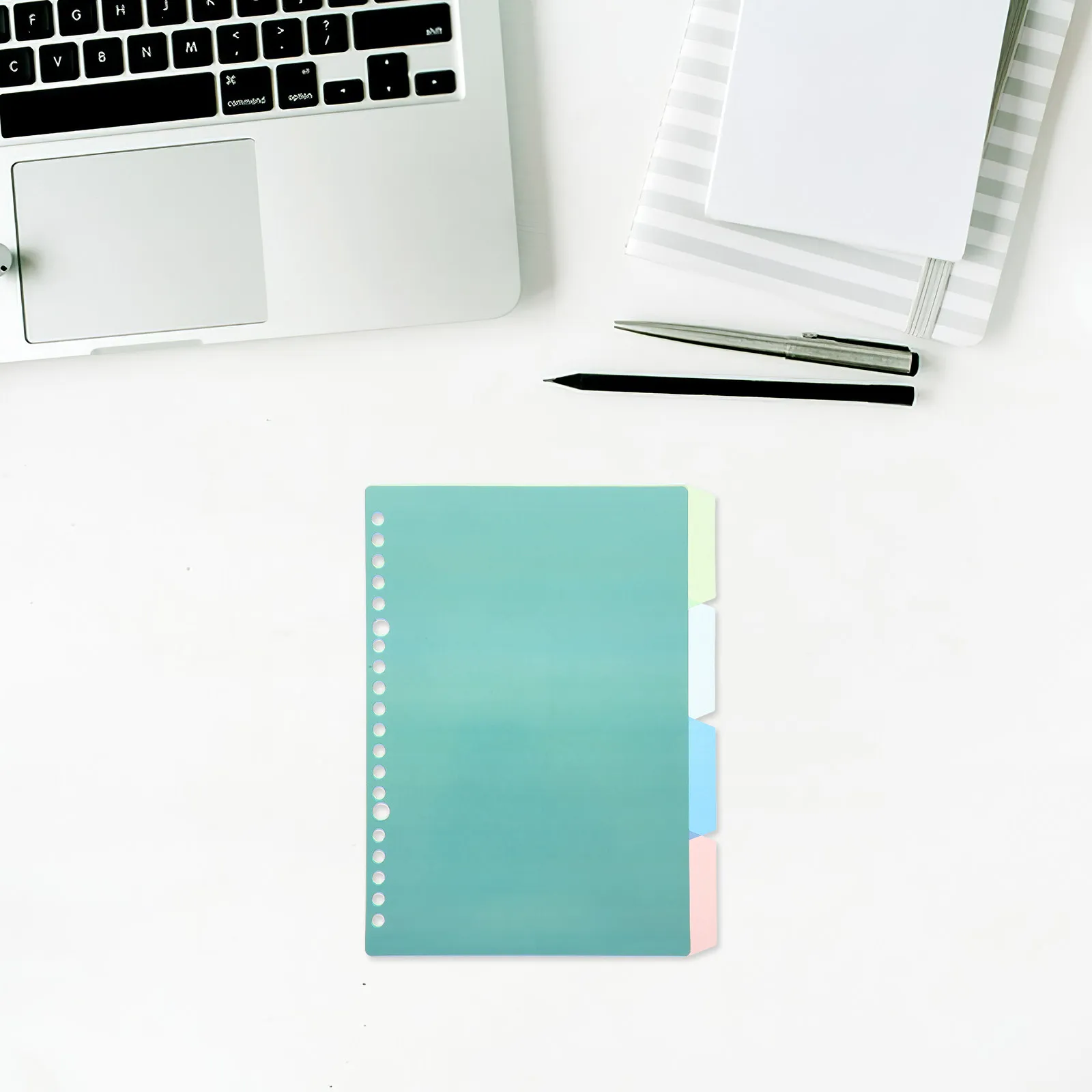 10Sets Vintage Plastic Notebook Dividers Binder Tabs Index Markers Organizer for Notes Filing Labelling Office School