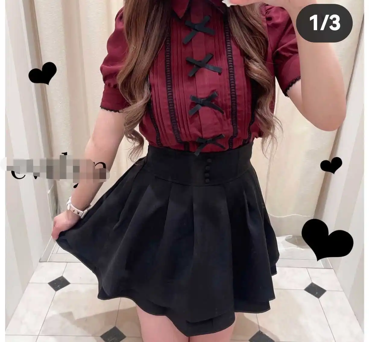 Japanese Mine Style Sweet Lace Splicing Bow Lapel Puff Short Sleeve Pleated Single-breasted Casual Lolita Shirt Blouse For Women