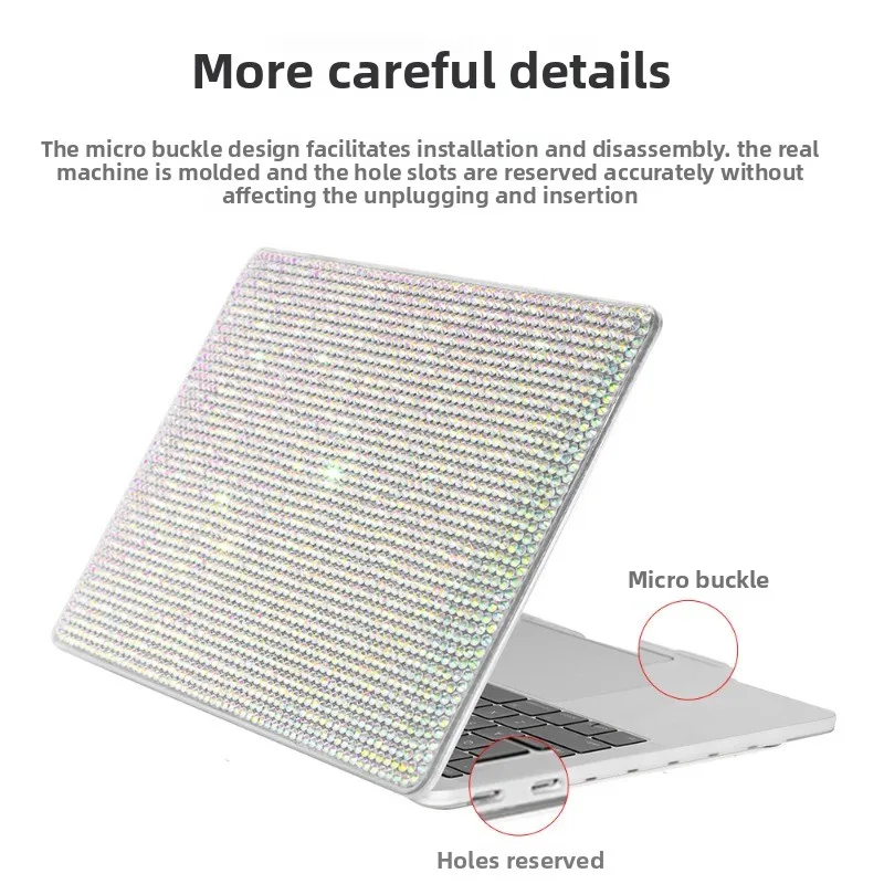 Suitable for Macbook Protective Shell, Air Laptop Protective Cover, Pro Crystal Frosted Diamond Shell