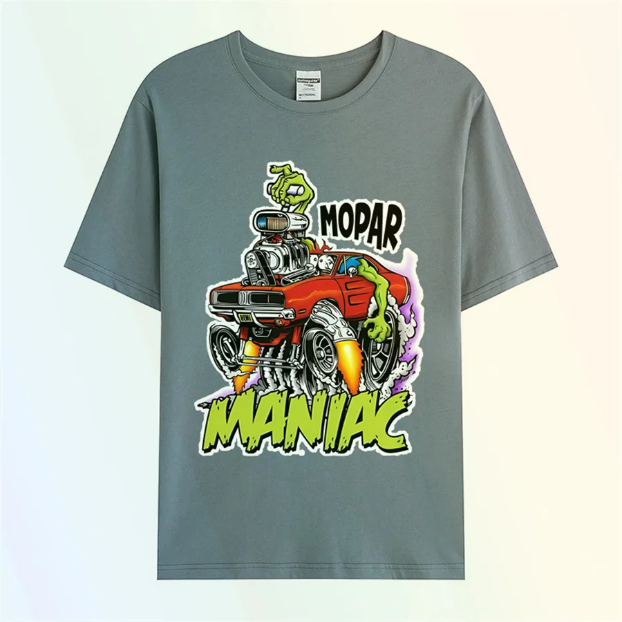 Cotton Printed Mopar Crazy T-Shirt Mouse Fink Art T-Shirt US All Sizes S-3XL Breathable T-Shirt 7265x