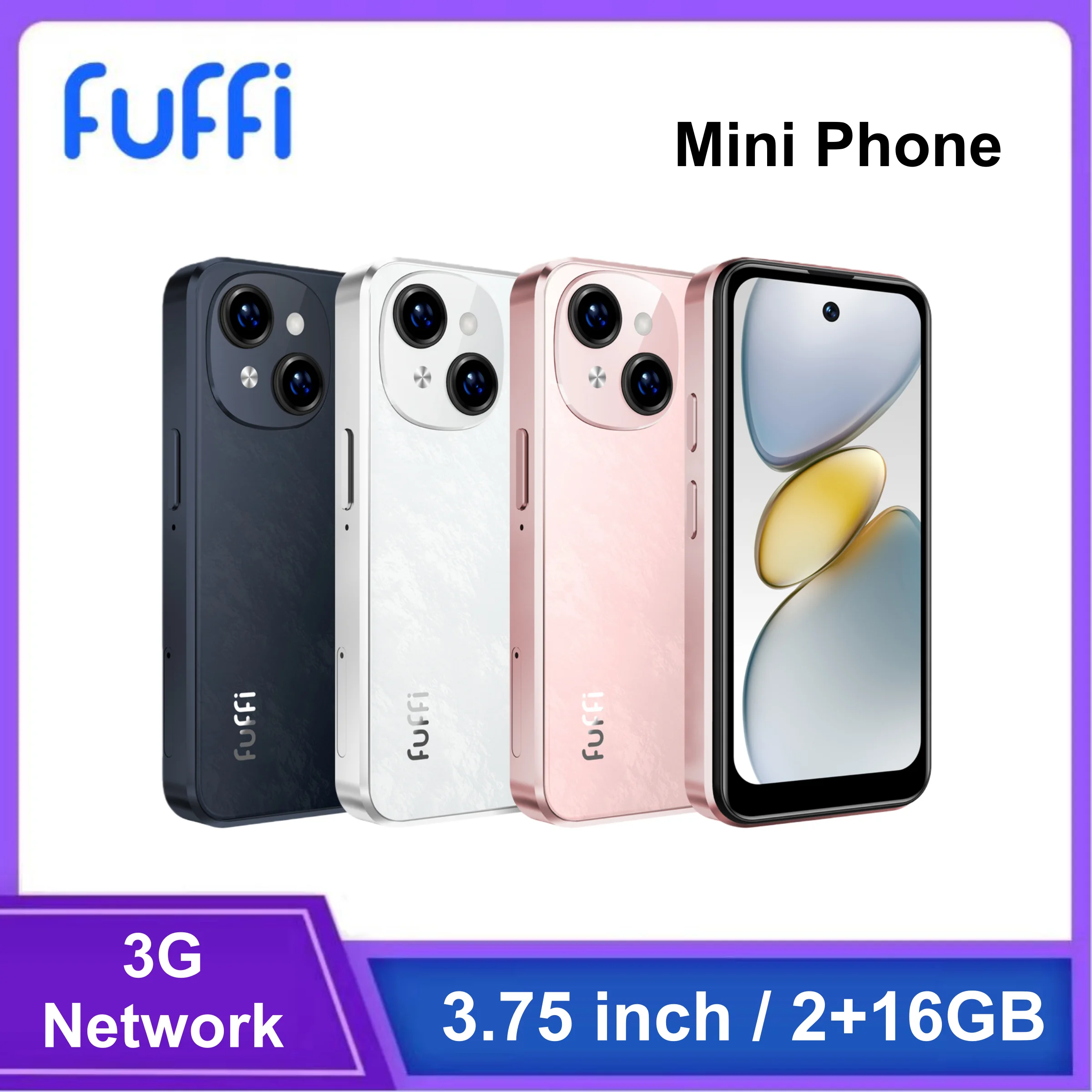 NUOVO Mini telefono S24 3.75 pollici 2 + 16GB ROM Smartphone Android Dual SIM Google Play Store 1500mAh 3G Rete Telefoni cellulari Regalo