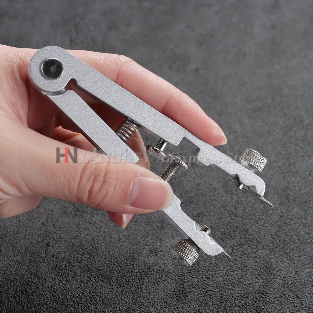 Watch Spring Bar Plier Tool Kit 6825 Spring Bar Tweezer Tool For Watch Wrist Bands Strap Alloy V-Shaped Removal Repair Fix Set