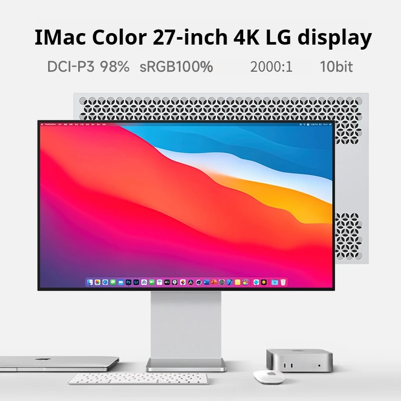 

27-inch 4K 60Hz Display IPS Wide Color Gamut 10Bit gaming design Computer Screen Type-C Aluminum alloy metal material body