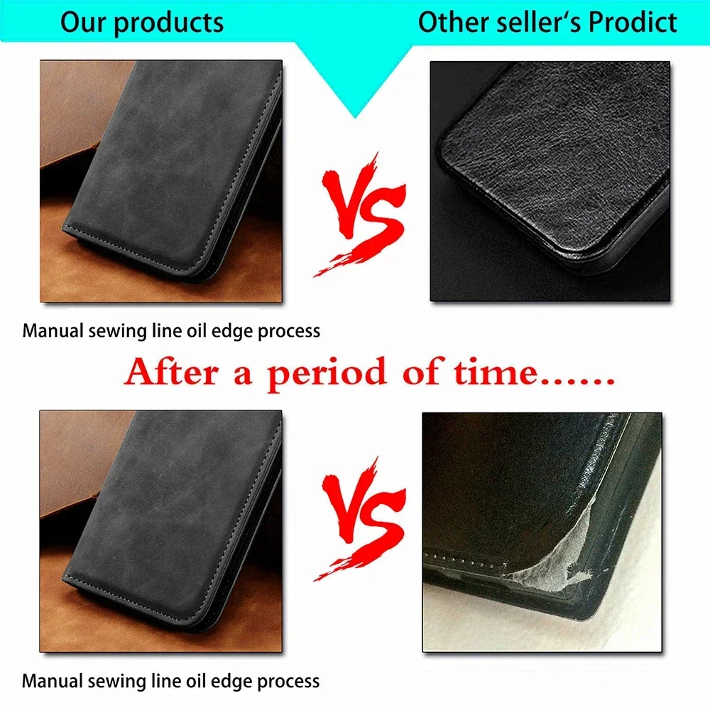 Luxury Strong Magnetic Case For iPhone 16 Pro Max 15 Plus 14 13 Pro 12 mini 11 XR X XS Max 7 8 Plus Flip Wallet Phone Cover