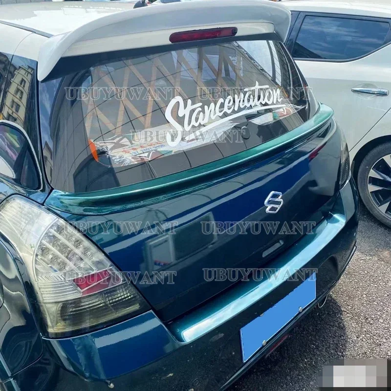 Alerón Trasero Central para Suzuki Swift 2005 2006 2007 2008 2009 2010 2011 2012, Estilo de Auto de Carreras, Kit de Carrocería