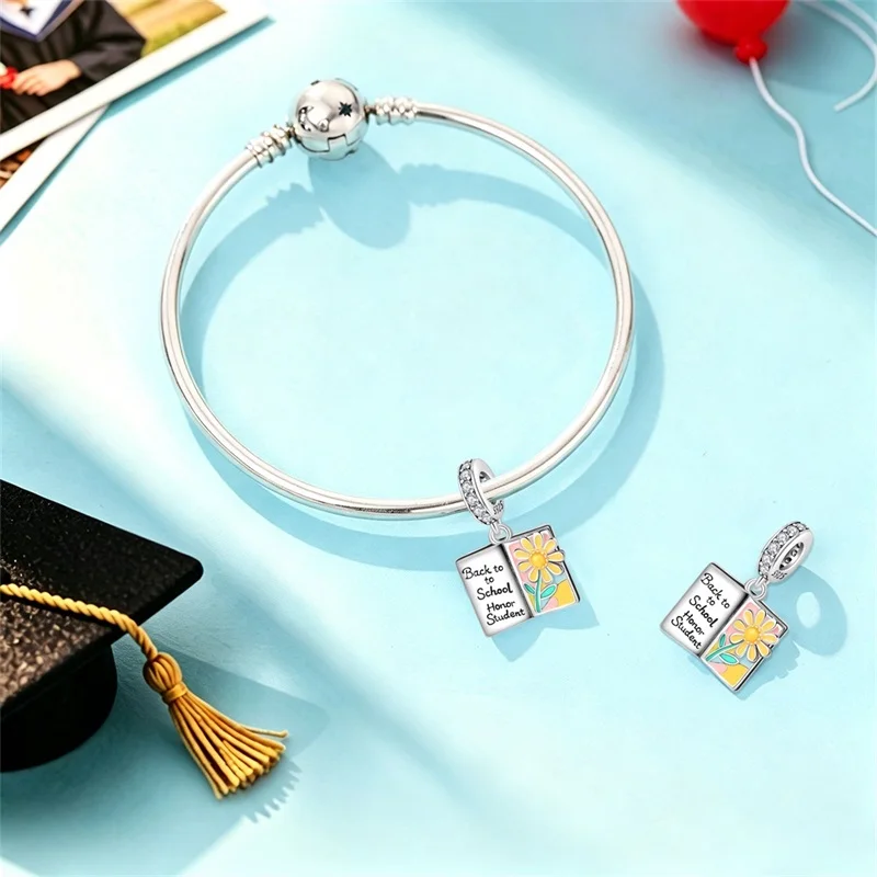 Trendy 925 Sterling Silver Book Of Life Charms Pendant Fit Original Bracelet DIY Women Valentine'S Day Jewelry Gift