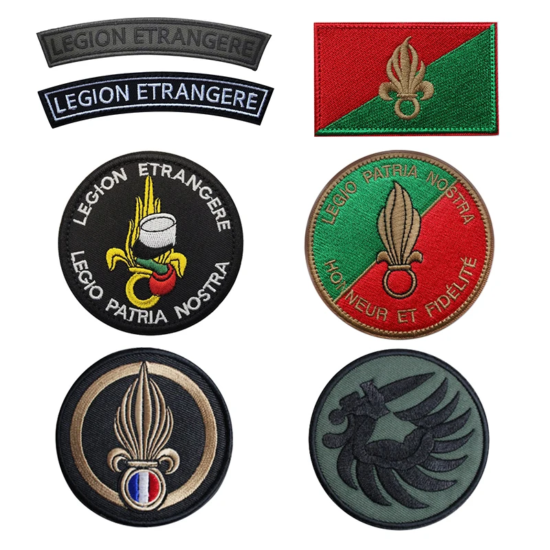 France French Foreign Legion Tactical Embroidery Patches Hook & Loop Patch Patch for Clothing Accessory Backpack Armband