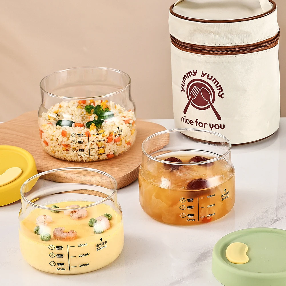Glass Lunch Box, Heat-Resistan - Meal Prep Glass Containers Oven Safe review and price