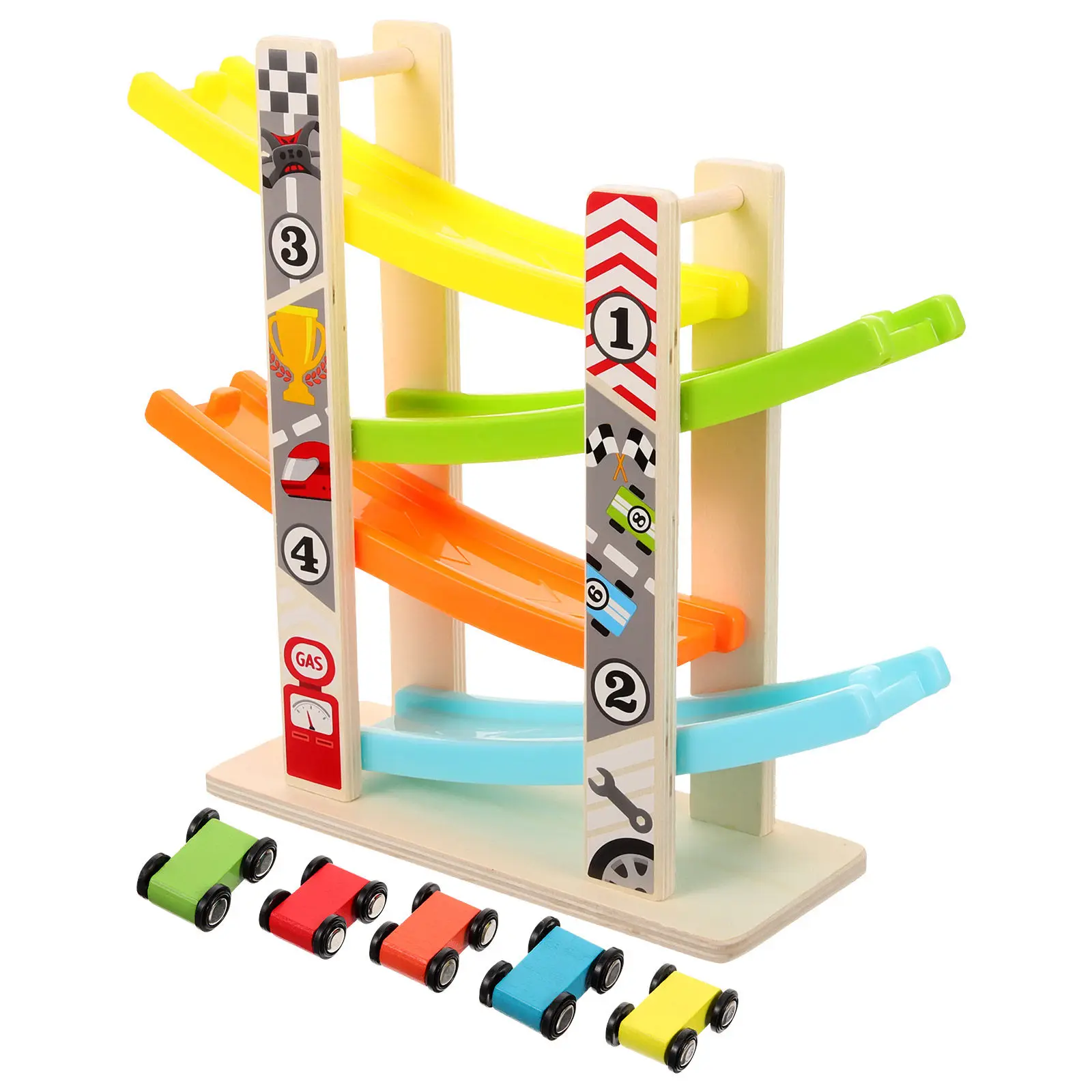 1 conjunto de brinquedo de madeira de quatro camadas para crianças, jogo educativo para desenvolvimento da coordenação motora