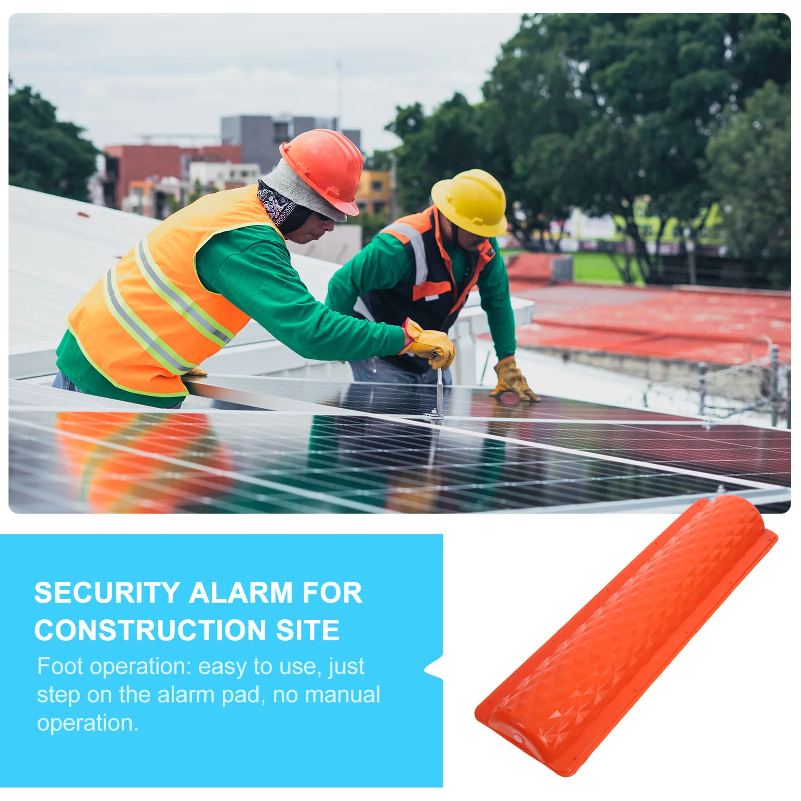 

Anti Fall Alarm Safety Protection Device for Construction Site Warning Durable Large Size Foot Operated Security Alarm