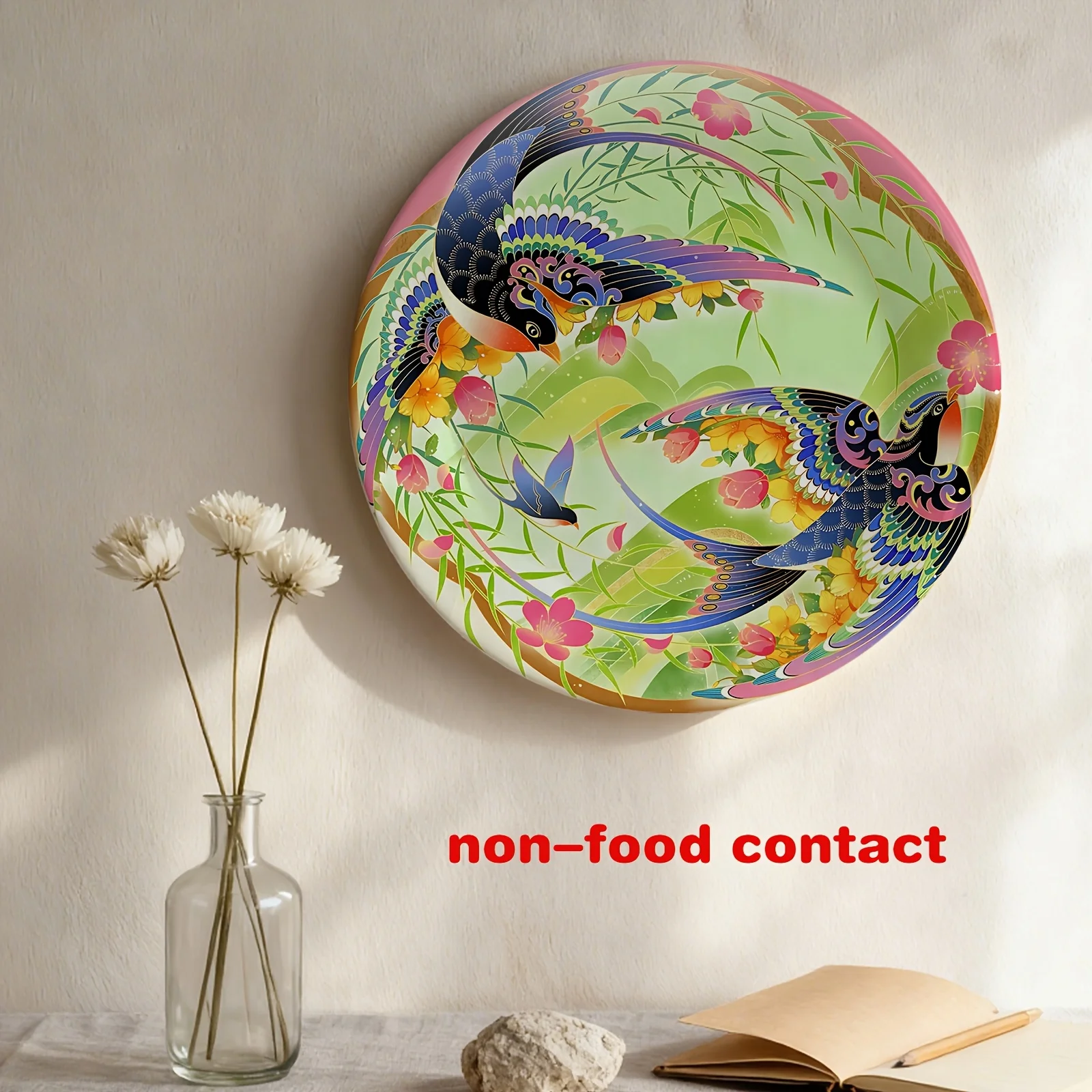 1 Ceramic Plate, Decorative Plate, Non-Food Contact Plate, Colored Plate, Wall Art, Ceramic Dish, Decorative Ornament, Art Wall