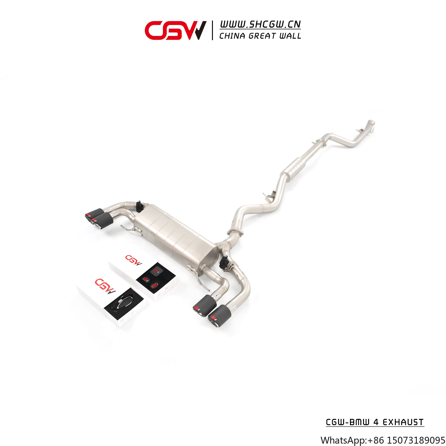 

Высококачественный глушитель с активным звуком CGW последнего дизайна для 420, 428, 425, 430, F32, F33, G22 (Catback)